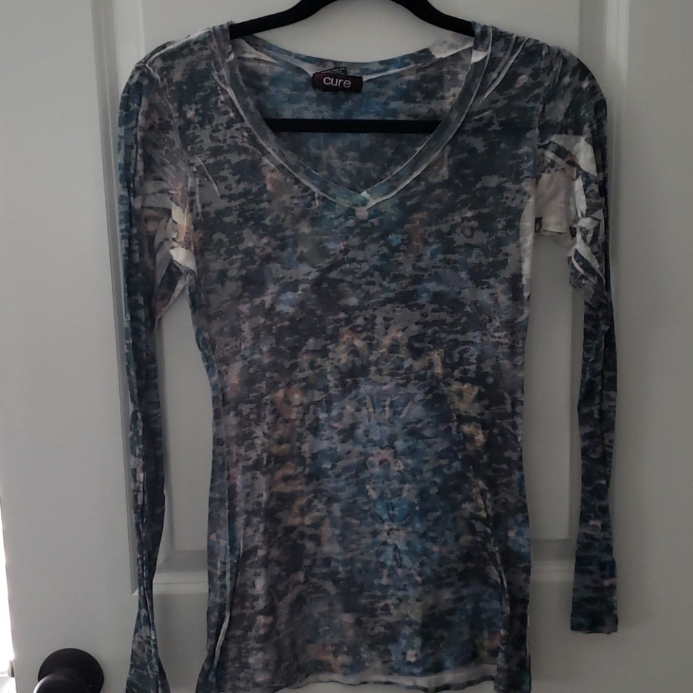 Cure long sleeve multicolor shirt soft